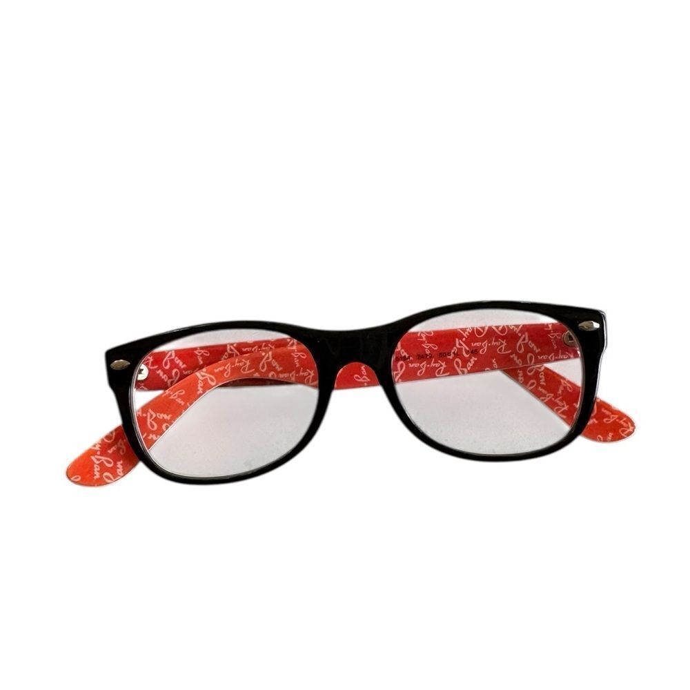 Ray-Ban Eyeglasses Frames RB5184 2479 Black Orange Round Full Rim with case